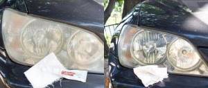 Polishing dental headlights